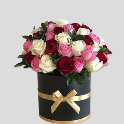 "Mixed Roses Flower Box - code BF05 - Click here to View more details about this Product